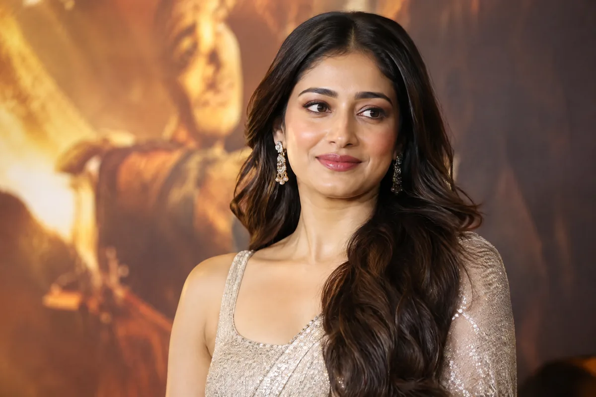 An Indian cinema performer at a film event
