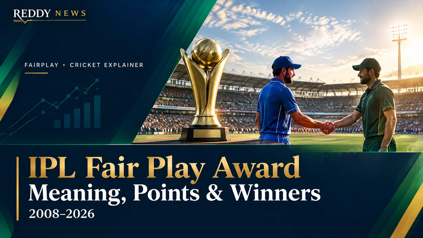 IPL Fair Play Award: Meaning, Points and Winners — Reddy News branded cricket illustration