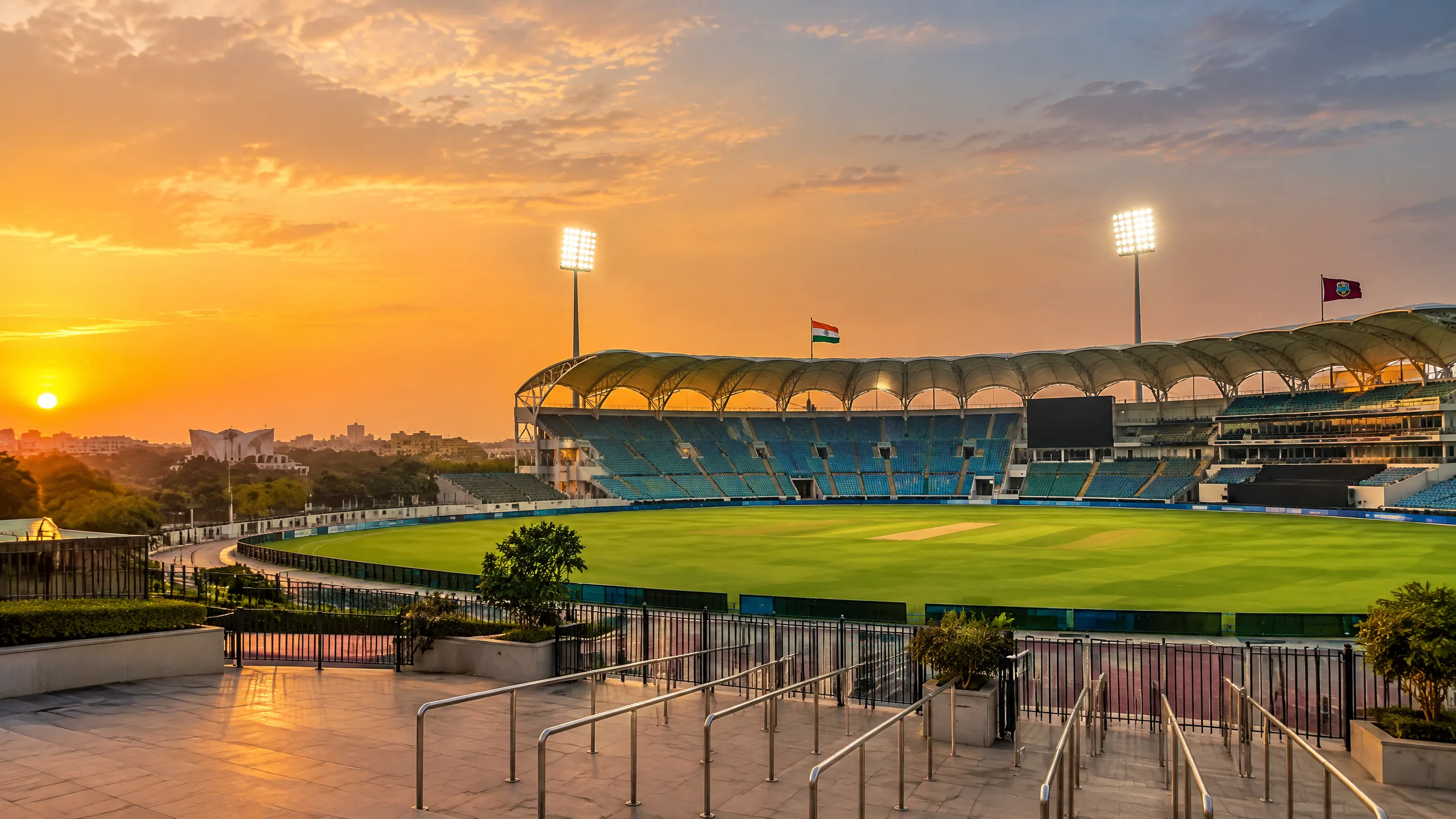 Ekana Cricket Stadium in Lucknow before India vs West Indies first T20I on 6 October 2026