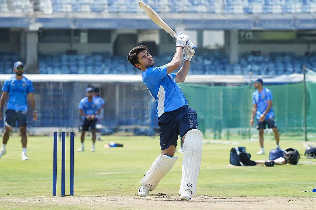 Young state-level cricket players training together