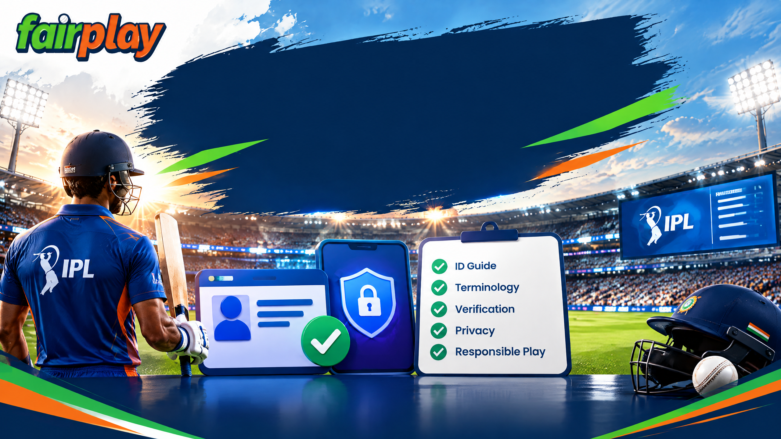 Fairplay IPL ID guide branded cricket editorial banner
