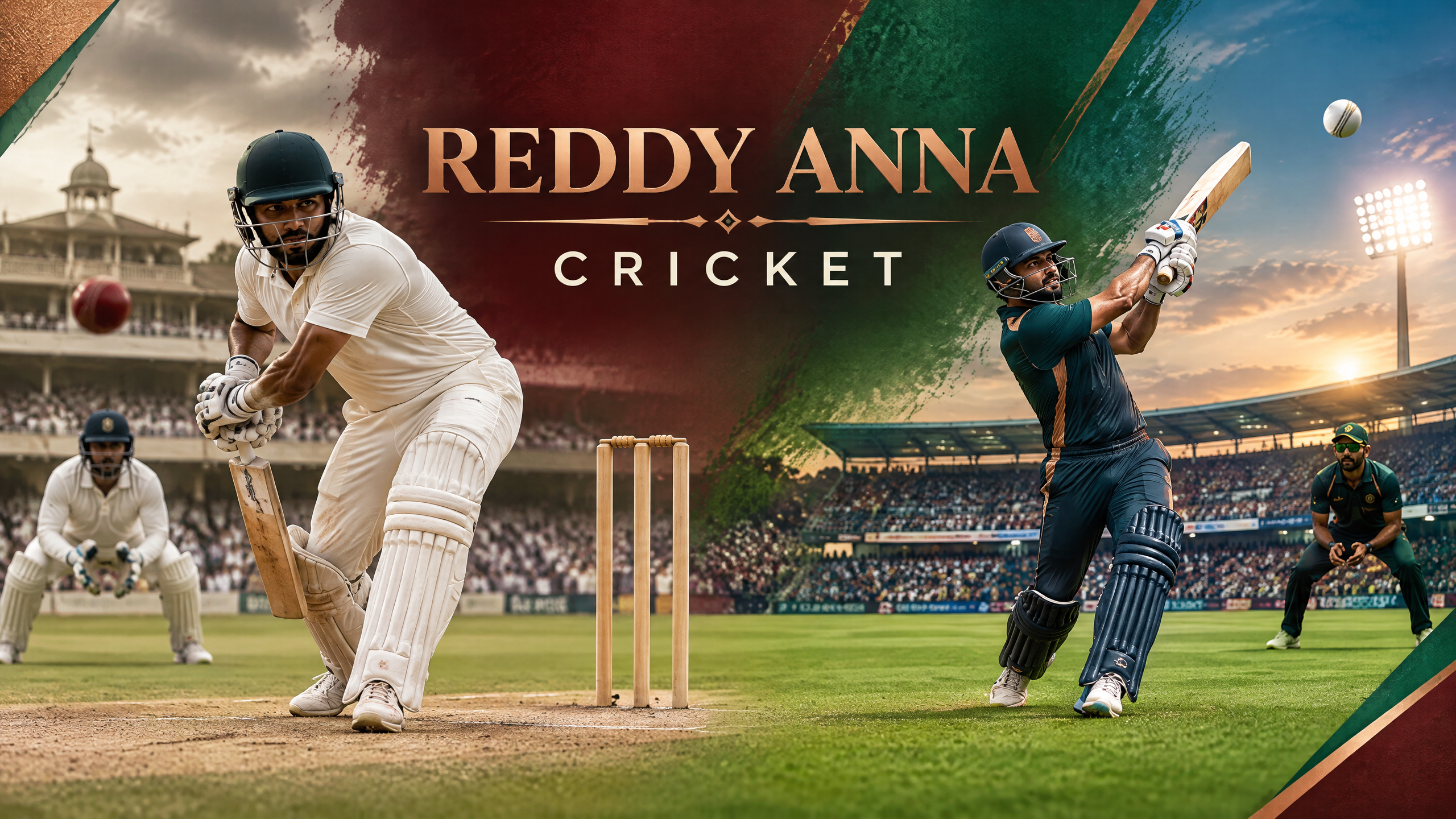 Reddy Anna Cricket: Cricket Guide: Formats, Fixtures, Scores and Match Context branded cricket editorial banner