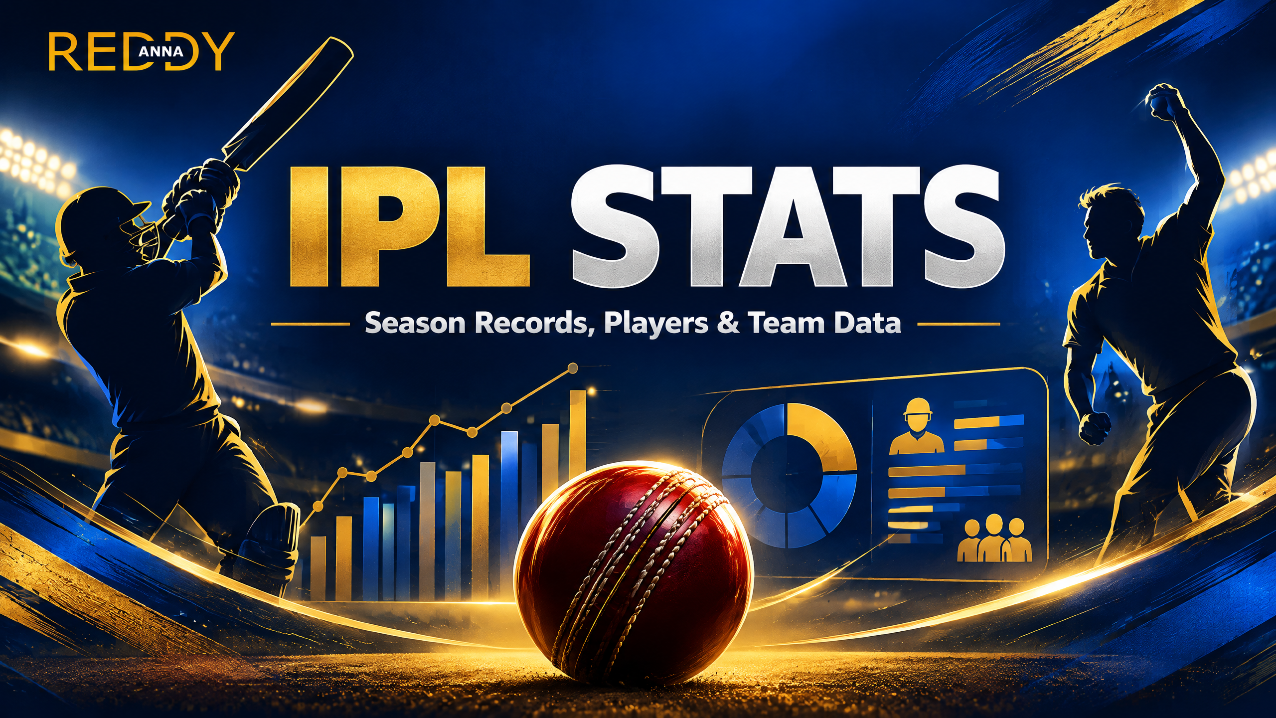 Reddy Anna IPL Statistics and Records Guide: Facts, Analysis and Safe Cricket Research branded cricket banner